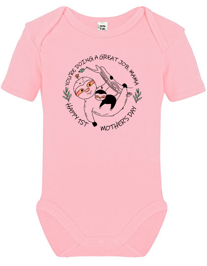 Babybody Lang- und Kurzarm „Happy 1st Mother’s Day“