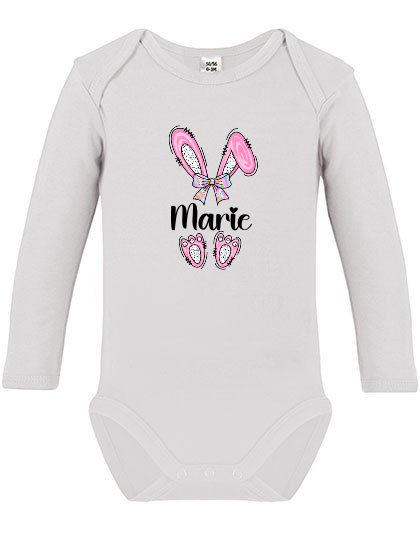 Baby Body Girl Osterhase Personalisiert