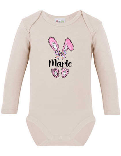 Baby Body Girl Osterhase Personalisiert