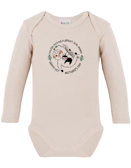 Babybody Lang- und Kurzarm „Happy 1st Mother’s Day“